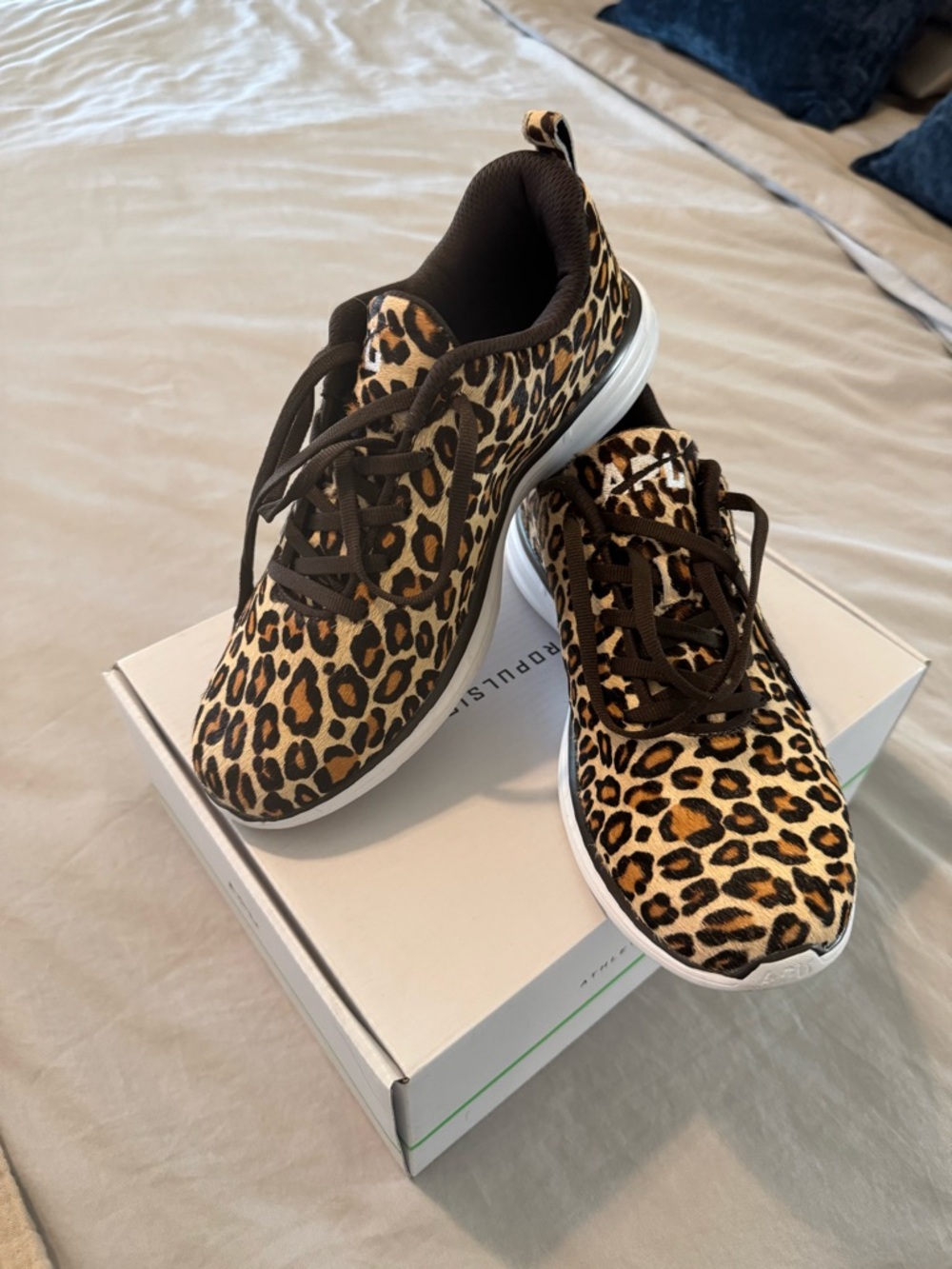 APL Women's Iconic Pro Sneakers - Cheetah (Calfhair)